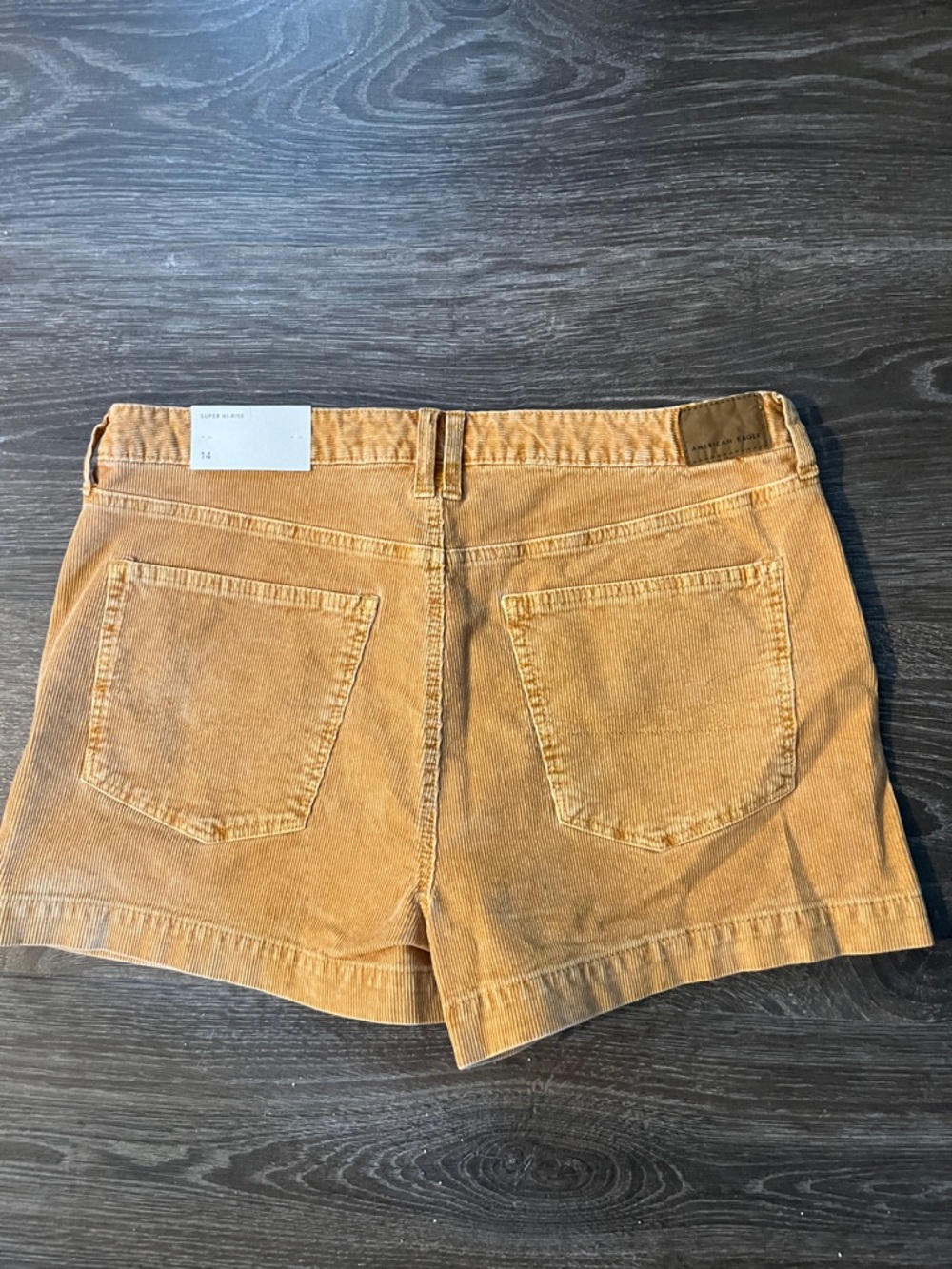 American Eagle Women's Corduroy Utility Shorts in Mustard - Picture 5 of 8